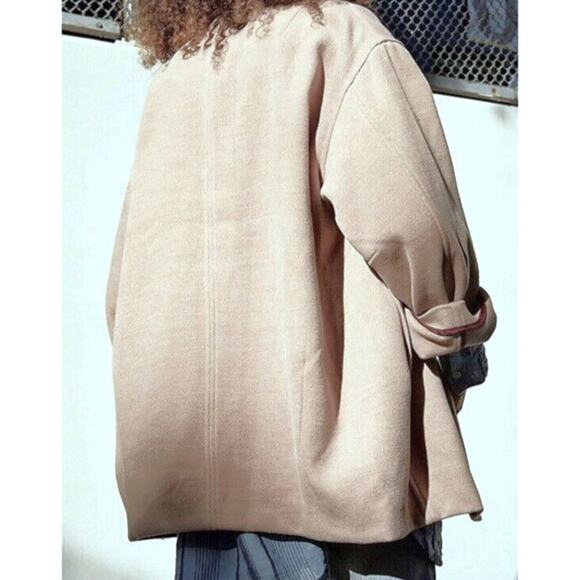 Free People Hannah Double Breasted Blazer Jacket Sz XS/Extra Small in Camel NWT - Picture 2 of 7